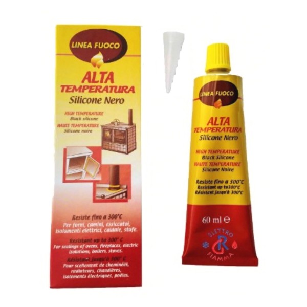 SILICONE ALTE TEMPERATURE NERO IN BLISTER -PROMO-