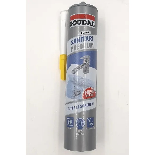 SILICONE SOUDAL BIANCO ANTIMUFFA per SANITARI 300ml