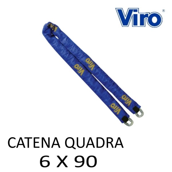 CATENA VIRO CM.90 A SEZIONE QUADRA DA MM.6 CON STOFFA