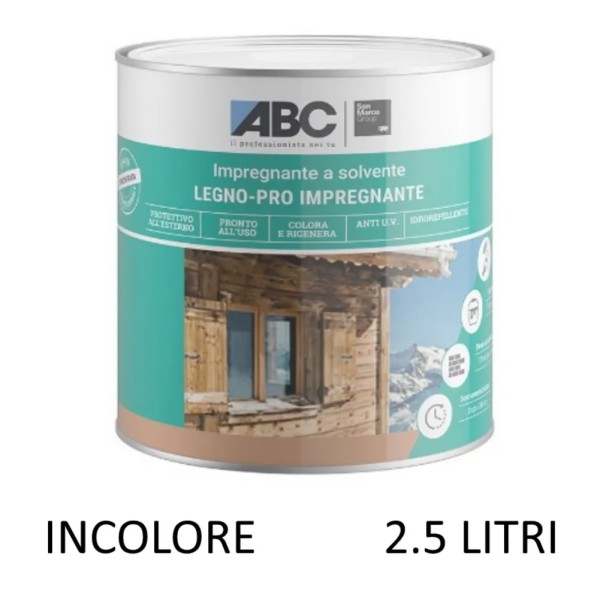 IMPREGNANTE PER LEGNO INCOLORE LITRI 2.5