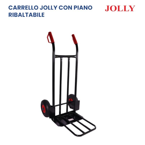 CARRELLO PORTACASSE JOLLY CON PALA RIBALTABILE PORTATA 250 KG