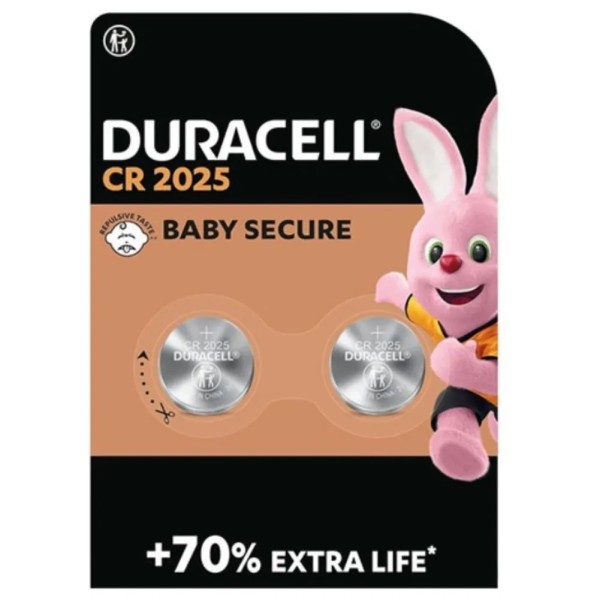 PILA PASTIGLIA DURACELL 2025 ( BLISTER 2 PEZZI )