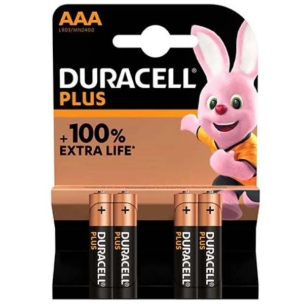 PILA MINI STILO AAA DURACELL ( BLISTER 4 PEZZI )