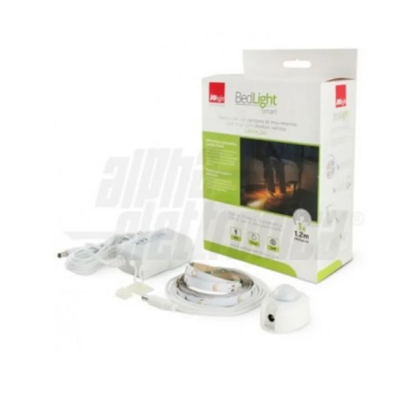 KIT ILLUMINAZIONE SCENDILETTO 1 NASTRO LED DA 1,2 MT CON SENSORE