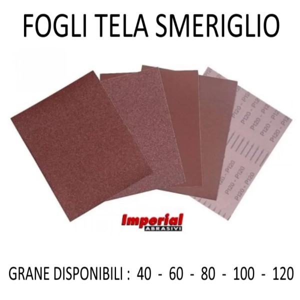 FOGLI TELA SMERIGLIO 230 X 280 IMPERIAL