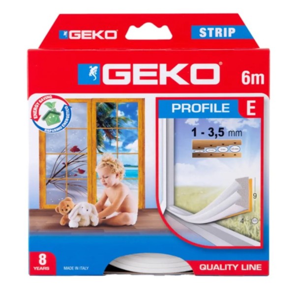 PARAFREDDO GEKO STRIP PROFILO "E" 6 METRI BIANCO