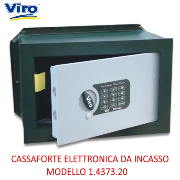 CASSAFORTE VIRO ELETTRONICA DA INCASSO 1.4373.20 (H.230 X L.350 X P.205)