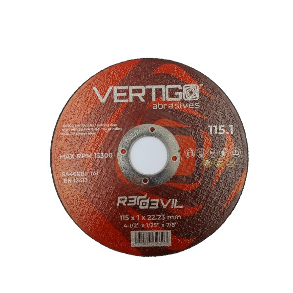 DISCO ABRASIVO VERTIGO RED-DEVIL D.115X1 mm