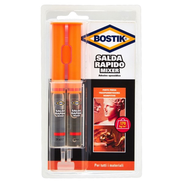 COLLA BOSTIK SALDARAPIDO MIXER TUBETTO 24 ml IN BLISTER -PROMO-