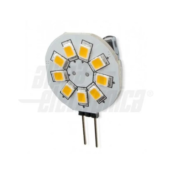 LAMPADINA PIATTA 9 LED ATTACCO G4 1,2W B.F.