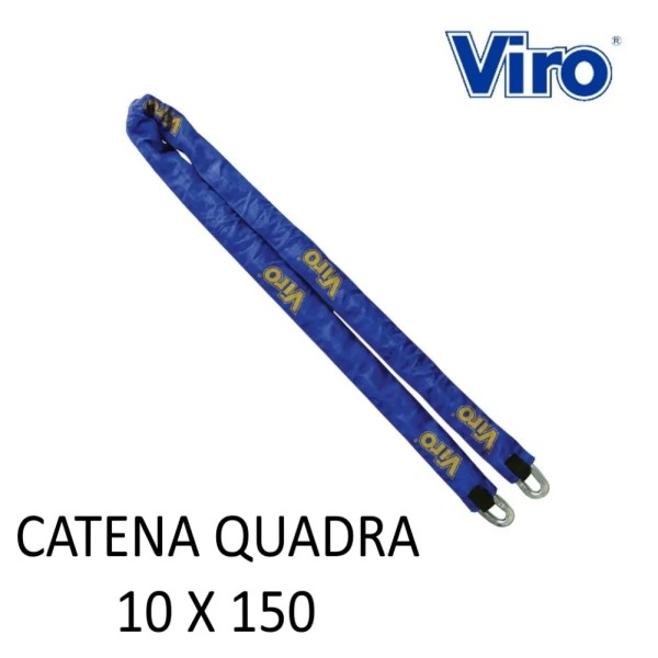 CATENA VIRO CM.150 A SEZIONE QUADRA DA MM.10 CON STOFFA