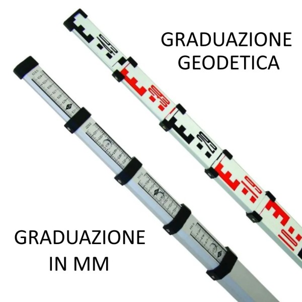 MISURATORE TELESCOPICO METRICA AD ASTA MT.5