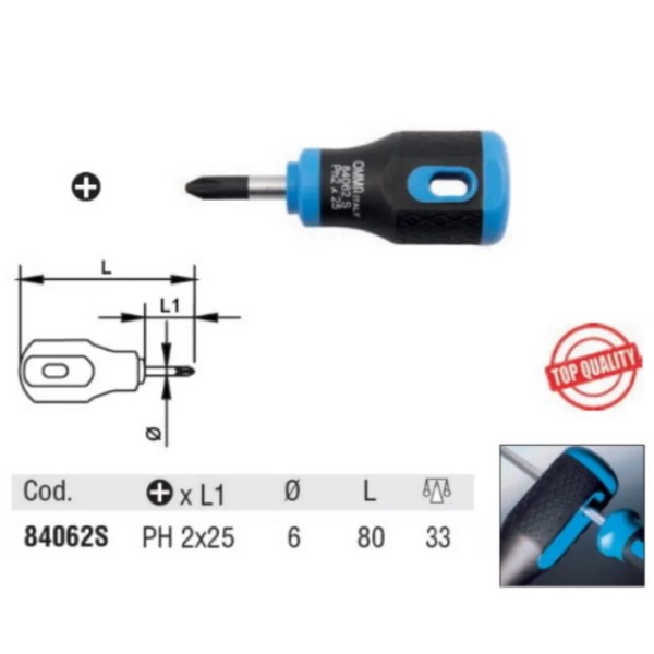 CACCIAVITE OMMA "NANO" CROCE PH 2 X 25 MM