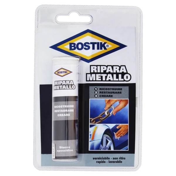 STUCCO EPOSSIDICO BOSTIK RIPARA METALLO IN STICK GR. 56