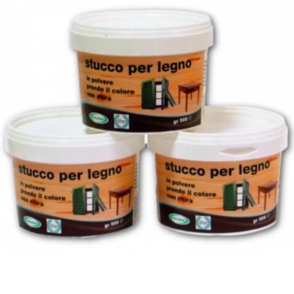 STUCCO PER LEGNO IN POLVERE GR.500 -OFFERTA-