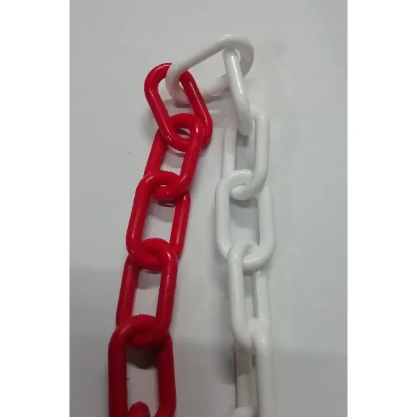 CATENA PLASTICA BIANCO-ROSSA 105 (PREZZO AL MT.)