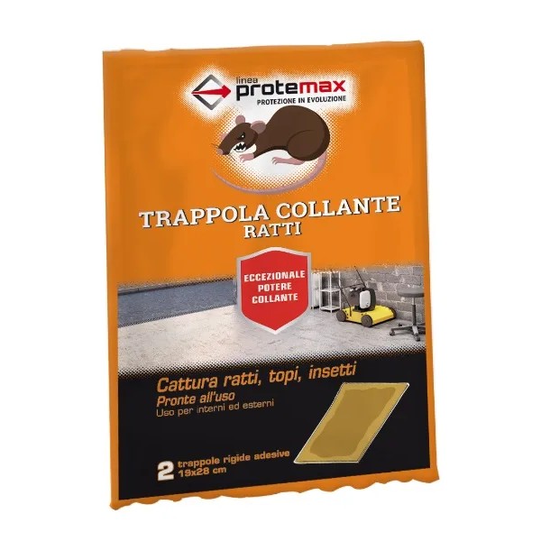 TRAPPOLA PER TOPI CON COLLA TAVOLA RIGIDA 2 PEZZI PROTEMAX -OFFERTA-