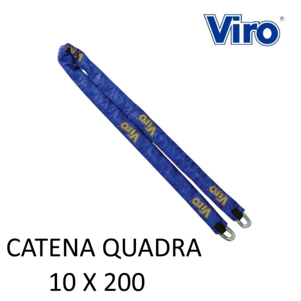 CATENA VIRO CM.200 A SEZIONE QUADRA DA MM.10 CON STOFFA